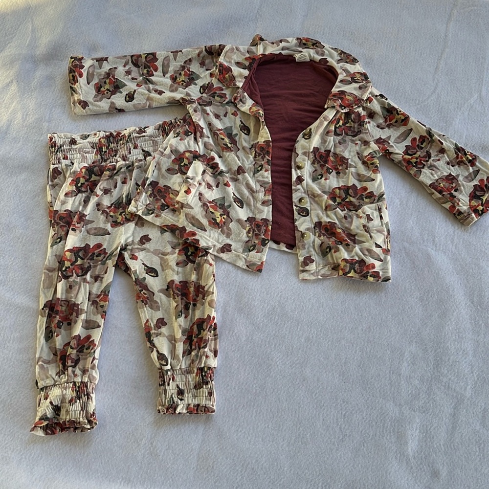Kate Quinn 18-24 month matching jacket and pants with waistband and ankle cuffs.